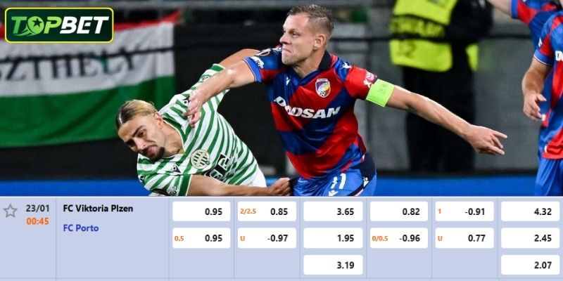 Ty Le Keo Chi Tiet Cho Tran Dau Viktoria Plzen Vs Fc Porto